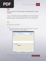 How To Convert T Series Project and Download It To New Models?