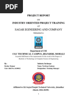 Industrial Report of Sagar and Engineering Company (Mech Final Year Report 8-Sem)