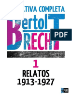 Relatos 1 1913-1927 by Brecht Bertolt