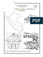 Región Sierra: comida, vestimenta y vivienda