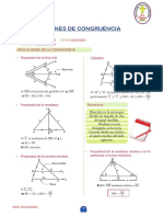 Aplicaciones de Congruencia de Triangulo 4to Secundaria