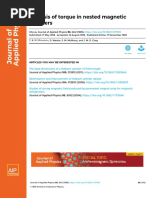 Analysis of Torque in Nested Magnetic Cylinders: Articles You May Be Interested in