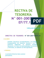 directiva de tesoreria 001-2007-ef