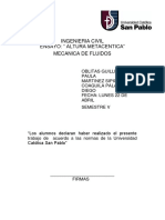 Informe Altura Metacentrica PDF