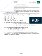 Online Activity #1 CALENG3-Differential Equations