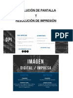 Diferencia entre resolución de pantalla e impresión