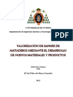 Valorizacion de Sangre de Mataderos