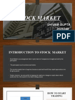 Introduction to Stock Market Exchanges and Trading