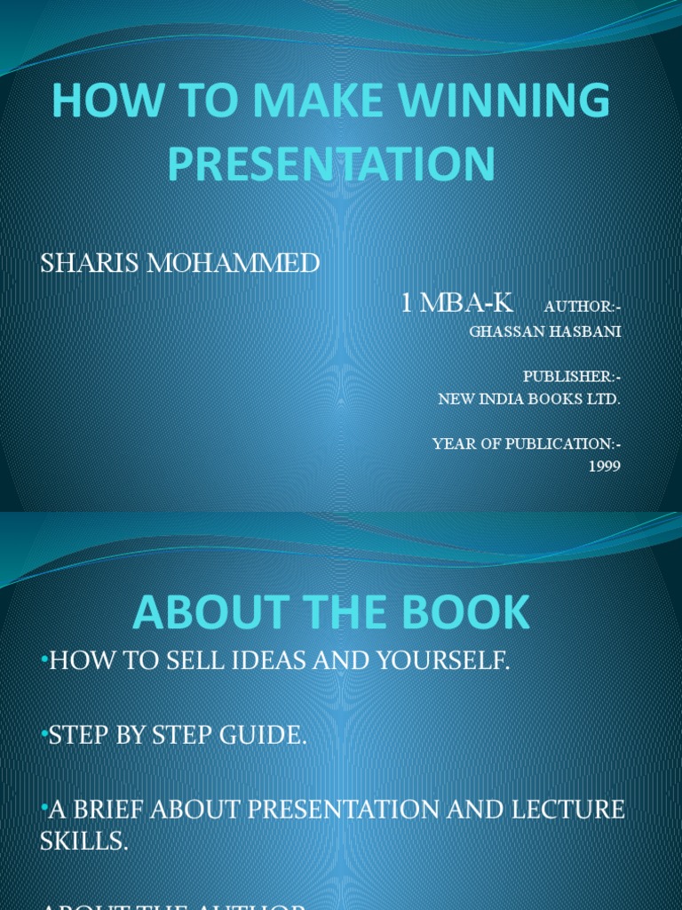 How To Make Winning Presentation | PDF
