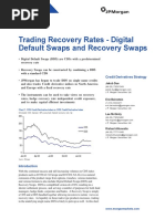 JP Morgan - Trading Recovery Rates - Digital Default Swaps and Recovery Swaps