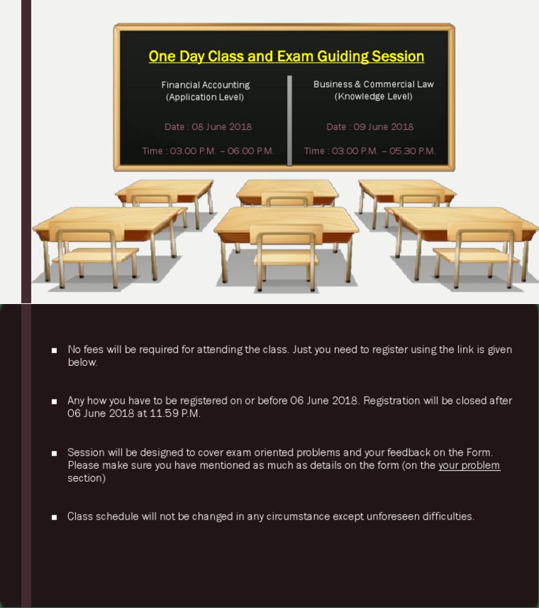 One Day Class and Exam Guiding Session | PDF | Career & Growth ...