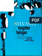 Sylvania Tungsten Halogen Lamps - Studio Theater & Television Brochure