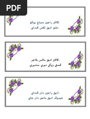 Pantun Nasihat Jawi Pdf