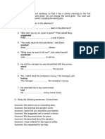 Key Word Transformation + Another Exercise