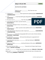 B1 Adjectives Ending in - ED and - ING AD006: Worksheets - English-Grammar - at