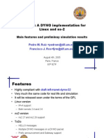 DYMOUM: A DYMO Implementation For Linux and ns-2: Main Features and Preliminay Simulation Results