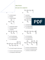 Ejercicios de nomenclatura orgánica