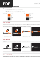 Logo Proof Sheet Template