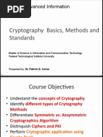 Cryptography Basics, Methods and Standards: ICT640 - Advanced Information Security