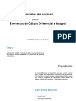 U1 - Elementos de Cálculo Diferencial e Integral