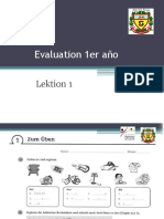 Evaluation 1er Año