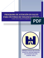 Programa Atencion Violencia Sexual 2015