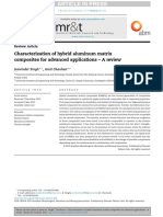 Characterization of Hybrid Aluminum Matrix Composites For Advanced Applications - A Review