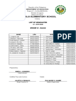 San Felix Elementary School: List of Graduates