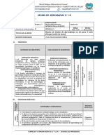 Sesión de Aprendizaje #15: Diseño de Sesión de Aprendizaje en L2 para V Ciclo (Comprensión de Texto)