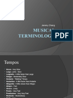 Musical Tempos, Dynamics and Style Guide