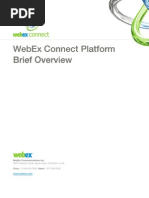 Webex Connect Platform Brief Overview Webex Connect Platform Brief Overview