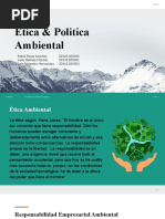 Ética & Política Ambiental