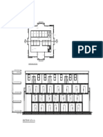 Section at A-A: Ground Floor Layout Plan