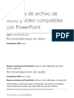 Archivo de Audio y Vídeo Compatibles Con PowerPoint