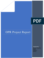 OPR Project Report: Submitted by