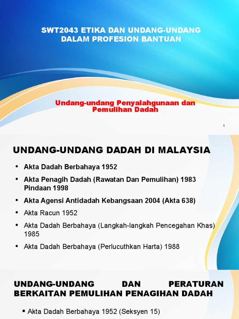 Undang2 Dadah