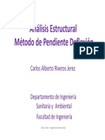 Apuntes sobre el Método de Pendiente Deflexión - Análisis Estructural [Carlos A. Riveros J.]