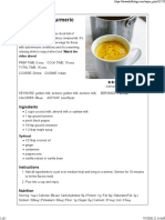 Golden Milk (Turmeric Milk) : Ingredients