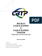 Regras de Saque Rápido e Saque Rápido Indoor