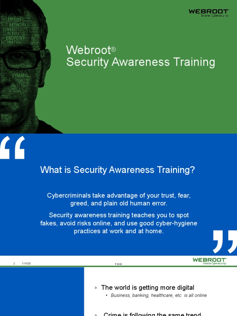 Webroot Security Awareness Training | PDF | Phishing | Policy