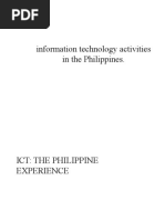 Information Technology Activities in The Philippines