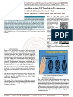 Fingerprint Recognition Using 3D Touchless Technology