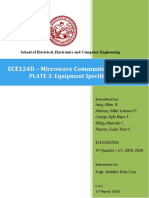 ECE124D - Microwave Communication Design: PLATE 3: Equipment Specification