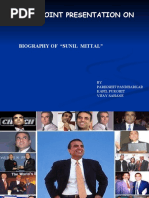 A Powerpoint Presentation On: Biography of "Sunil Mittal"