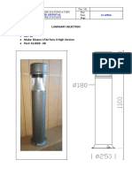 Bollard Light Ref: BL Make: Disano 1732 Faro 4 High Version Part: 511020 - 08