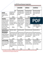 Physical Education Grading Rubic PDF