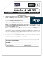 MOT 2 JEE 2021 Paper PDF