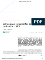 Estrategias e Instrumentos de Evaluación - SEP