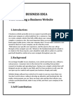 Business Idea: Title: Building A Business Website