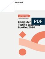 Computer-Based Testing Exam Day Booklet 2020